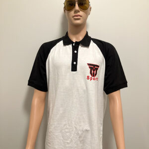 black and white short sleeve shirt