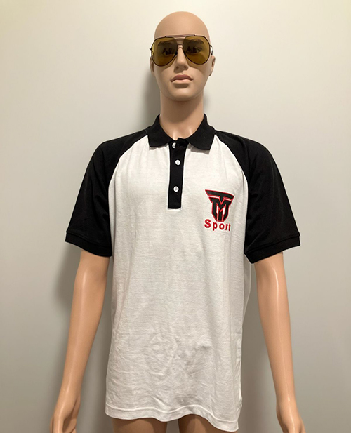 black and white short sleeve shirt